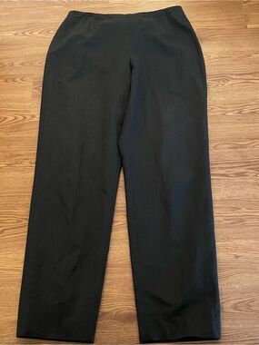Ann Taylor Loft Dress Pants Size 10 Black Side Zip  Lined Stretch‎ Wool Blend